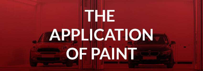 The application of paint